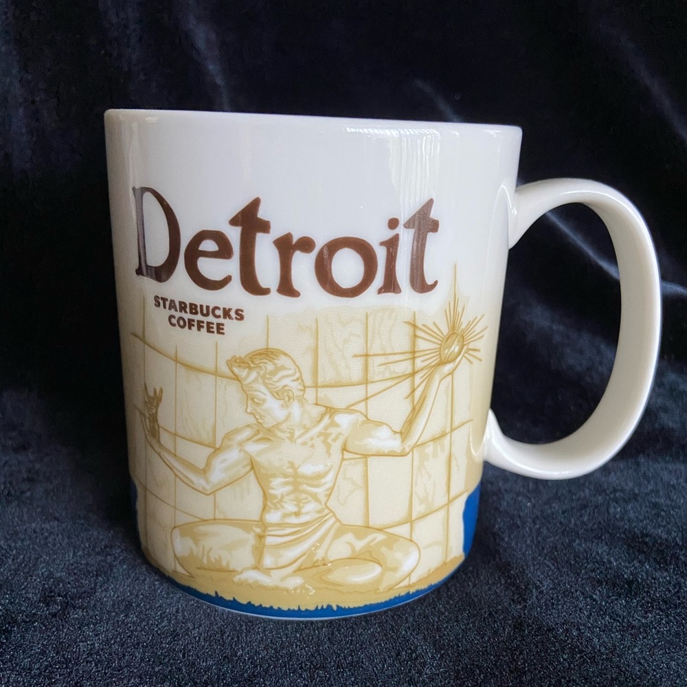 Starbucks Detroit Michigan City Coffee Mug Cup 16 oz. 2011